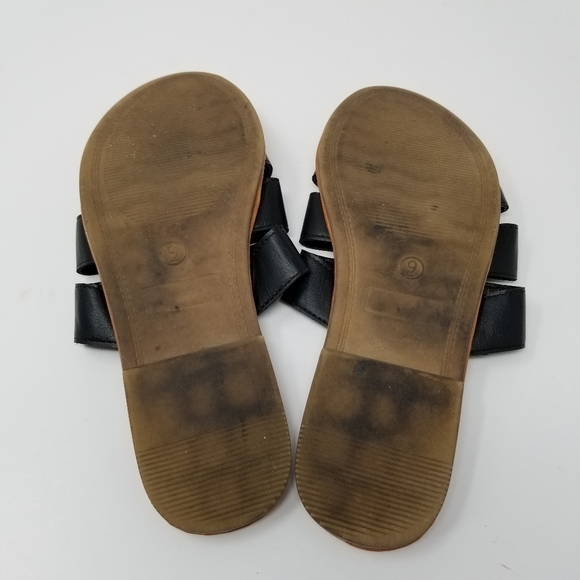 She & In Women's Sandals Flats Three Strap Slide Slip On Straps Size 9 Flexible - Picture 3 of 8